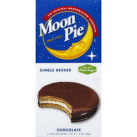 Moon Pie Marshmallow Sandwich, Chocolate, Single Decker