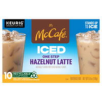 McCafe Beverage Mix, Iced, Hazelnut Latte, One Step, K-Cup Pods