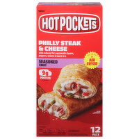 Hot Pockets Crust, Philly Steak & Cheese, Seasoned, 12 Pack - 12 Each 