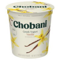 Chobani Yogurt, Greek, Nonfat, Vanilla - 32 Ounce 