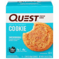 Quest Protein Cookie, Snickerdoodle, Soft & Chewy - 4 Each 