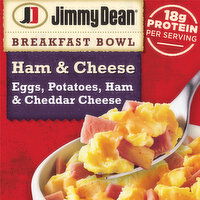 Jimmy Dean Breakfast Bowl, Ham, Frozen, 7 oz Bowl - 7 Ounce 