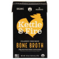 Kettle & Fire Bone Broth, Classic Chicken - 16.9 Ounce 