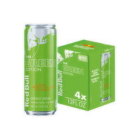 Red Bull Green Edition Energy Drink, Curuba Elderflower with 114mg Caffeine, Taurine & B Vitamins - 4 Each 