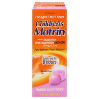 Children's Motrin Pain Reliever/Fever Reducer, Bubble Gum Flavor - 4 Ounce 