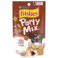 Friskies Cat Treats, Beef, Liver & Cheddar Flavors, Wild West Crunch - 2.1 Ounce 