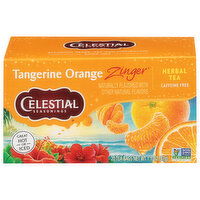 Celestial Seasonings Herbal Tea, Caffeine Free, Tangerine Orange Zinger, Tea Bags - 20 Each 