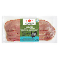 Applegate Turkey Bacon, Uncured, Hickory Smoked - 8 Ounce 