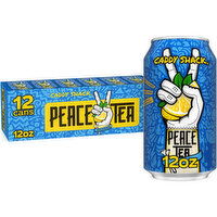 Peace Tea Caddy Shack, Iced Tea With Natural Lemon Flavor - 12 Fluid Ounce