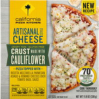 California Pizza Kitchen Pizza, Crispy Thin, Artisanal Cheese Style - 11.8 Ounce 