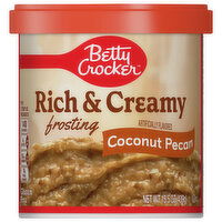 Betty Crocker Frosting, Rich & Creamy, Coconut Pecan - 15.5 Ounce 