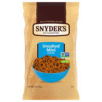 Snyder's of Hanover Pretzels, Unsalted, Mini - 12 Ounce 