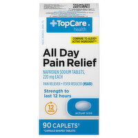 TopCare All Day Pain Relief, 220 mg, Caplets - 90 Each 