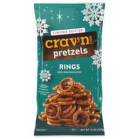 Crav'n Flavor Pretzels, Rings - 14 Ounce 