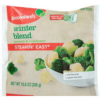 Brookshire's Steamin' Easy Winter Blend, Broccoli & Cauliflower - 10.8 Each 