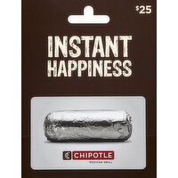 Chipotle Gift Card, $25 - 1 Each 