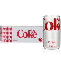 Diet Coke Diet Cola, 7.5 fl oz - 10 Each 