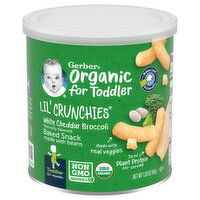 Gerber Baked Snack, White Cheddar Broccoli, Lil' Crunchies, Toddler (12+ Months) - 1.59 Ounce 