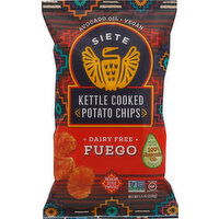 Siete Potato Chips, Kettle Cooked, Fuego