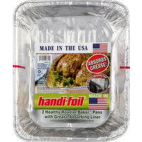 Handi-Foil Pans, with Grease Absorbing Liner, Healthy Roaster, Baker - 1 Each 