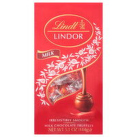 Lindt Lindor Chocolate Truffles, Milk - 5.1 Ounce 