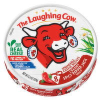 The Laughing Cow Spreadable Cheese Wedges, Creamy Spicy Pepper Jack - 8 Each 