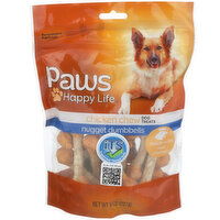 Paws Happy Life Chicken Chew Nugget Dumbbells Dog Treats