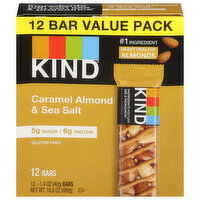 Kind Bars, Gluten Free, Caramel Almond & Sea Salt, Value Pack - 12 Each 