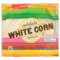 Brookshire's White Corn Tortillas - 18 Each 