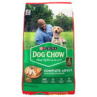 Dog Chow Dog Food, Chicken Flavor, Complete Adult, Smart Value - 44 Pound 