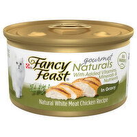 Fancy Feast Cat Food, Gourmet, Naturals, White Meat Chicken Recipe, In Gravy - 3 Each 