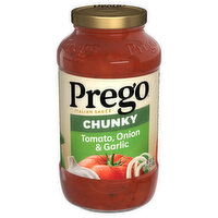 Prego Italian Sauce, Tomato, Onion & Garlic, Chunky - 24 Ounce 