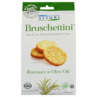 Asturi Bruschetta Toasts, Rosemary & Olive Oil, Snack Size, Italian - 4.23 Ounce 