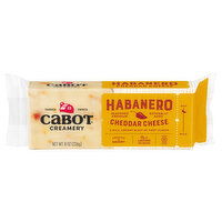 Cabot Creamery Cheddar Cheese, Habanero - 8 Ounce 