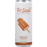 Fit Soda Soda, Orange Cream - 12 Fluid ounce 