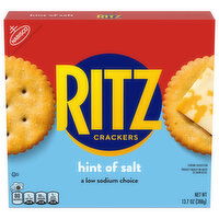 RITZ Hint of Salt Crackers, Snacks for Kids and Adults, Lunch Snacks - 13.7 Ounce 