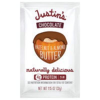 Justin's Hazelnut & Almond Butter, Chocolate - 1.15 Ounce 