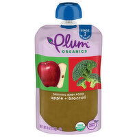 Plum Organics® Stage 2 Organic Baby Food Apple + Broccoli 4oz Pouch