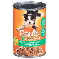 Paws Happy Life Dog Food, Country Stew Cuts in Gravy - 22 Ounce 