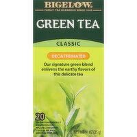 Bigelow Green Tea, Classic, Decaffeinated, Tea Bags - 20 Each 