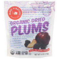 Made in Nature Plums, Organic, Dried - 6 Ounce 