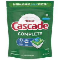 Cascade Dishwasher Detergent, Fresh Scent, ActionPacs - 18 Each 