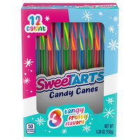 Sweetarts Candy Canes, 3 Tangy Fruity Flavors - 12 Each 