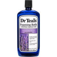 Dr Teal's Foaming Bath with Pure Epsom Salt, Soothe & Sleep with Lavender - 34 Fluid ounce 