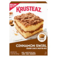 Krusteaz Crumb Cake & Muffin Mix, Cinnamon Swirl - 21 Ounce 