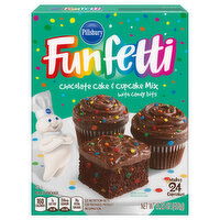 Pillsbury Cake & Cupcake Mix, with Candy Bits, Chocolate