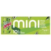 Mtn Dew Soda, Mini Cans - 10 Each 