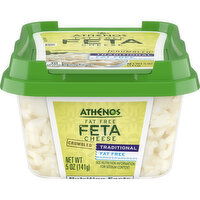 Athenos Crumbled Traditional Fat Free Feta Cheese - 141 Gram 