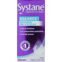 Systane Lubricant Eye Drops, Balance, Sterile - 0.33 Fluid ounce 