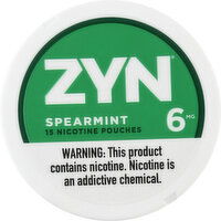 Zyn Nicotine Pouches, 6 mg, Spearmint - 0.21 Each 